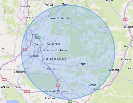 Carte de l'implantation de MGL Paysage